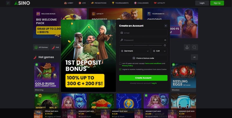 Image: Asino Casino Erfahrungen - Bonus Ohne Einzahlung und Login Vorteile